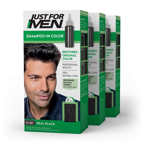 just for men shampoo-in color